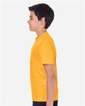 Team 365 TT11Y Youth Zone Performance T-Shirt - Sport Athletic Gold - model side