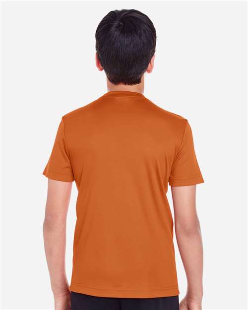Team 365 TT11Y Youth Zone Performance T-Shirt - Sport Burnt Orange - model back