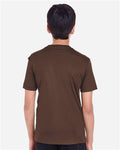Team 365 TT11Y Youth Zone Performance T-Shirt - Sport Dark Brown - model back