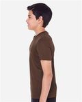 Team 365 TT11Y Youth Zone Performance T-Shirt - Sport Dark Brown - model side