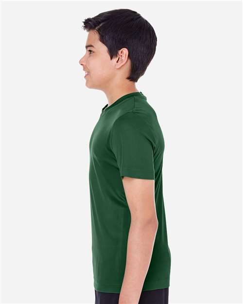 Team 365 TT11Y Youth Zone Performance T-Shirt - Sport Dark Green - model side