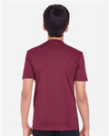 Team 365 TT11Y Youth Zone Performance T-Shirt - Sport Dark Maroon - model back