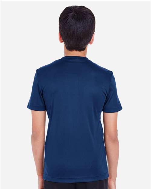 Team 365 TT11Y Youth Zone Performance T-Shirt - Sport Dark Navy - model back