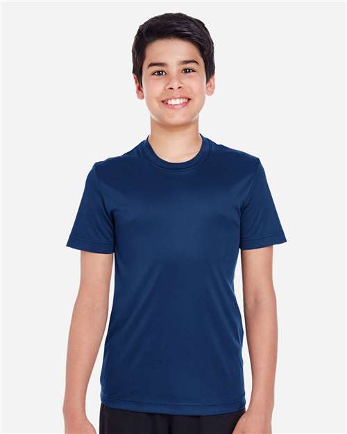 Team 365 TT11Y Youth Zone Performance T-Shirt - Sport Dark Navy - model front