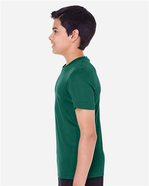 Team 365 TT11Y Youth Zone Performance T-Shirt - Sport Forest - model side