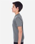 Team 365 TT11Y Youth Zone Performance T-Shirt - Sport Graphite - model side