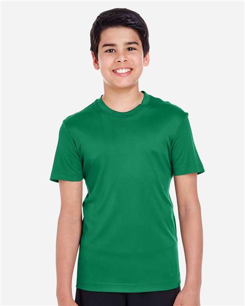 Team 365 TT11Y Youth Zone Performance T-Shirt - Sport Kelly - model front