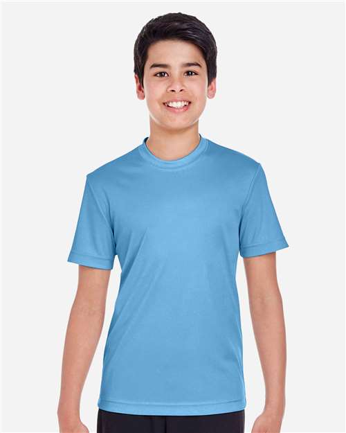 Team 365 TT11Y Youth Zone Performance T-Shirt - Sport Light Blue - model front