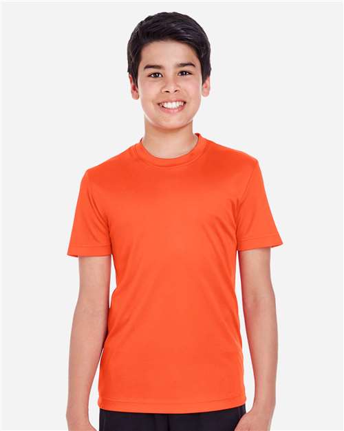 Team 365 TT11Y Youth Zone Performance T-Shirt - Sport Orange - model front