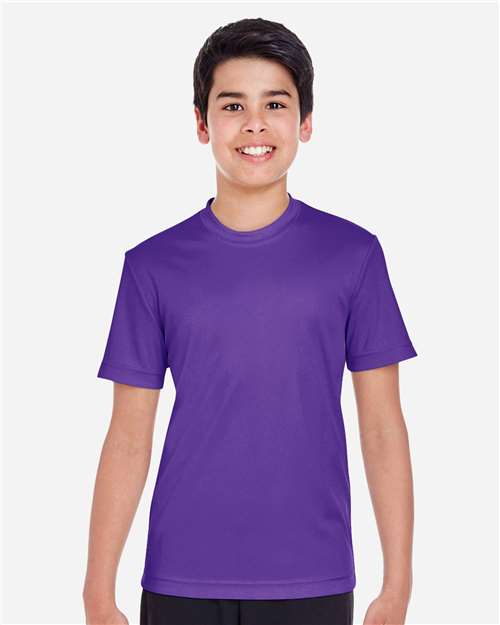 Team 365 TT11Y Youth Zone Performance T-Shirt - Sport Purple - model front