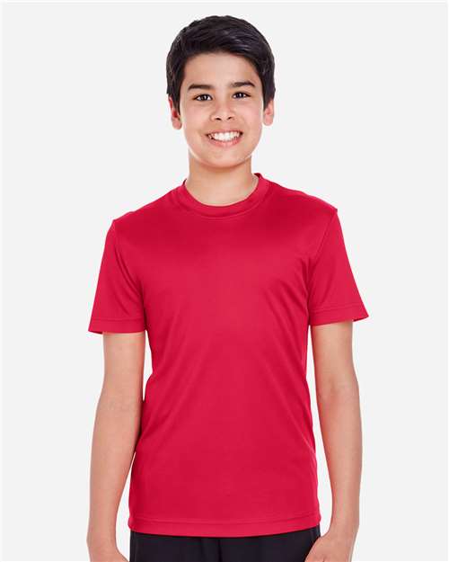 Team 365 TT11Y Youth Zone Performance T-Shirt - Sport Red - model front