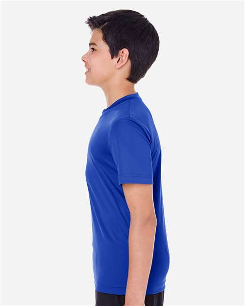Team 365 TT11Y Youth Zone Performance T-Shirt - Sport Royal - model side