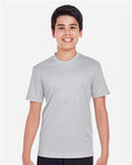 Team 365 TT11Y Youth Zone Performance T-Shirt - Sport Silver - model front