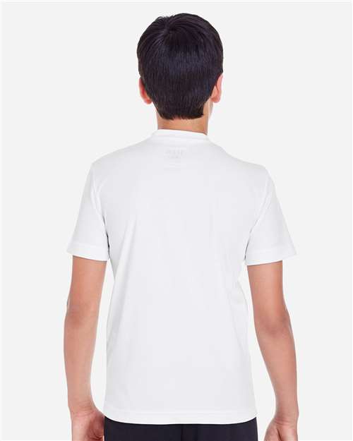 Team 365 TT11Y Youth Zone Performance T-Shirt - White - model back