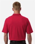 Harriton M105 Maverick CVC Pique Polo - Red - model back