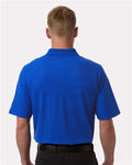 Harriton M105 Maverick CVC Pique Polo - True Royal - model back