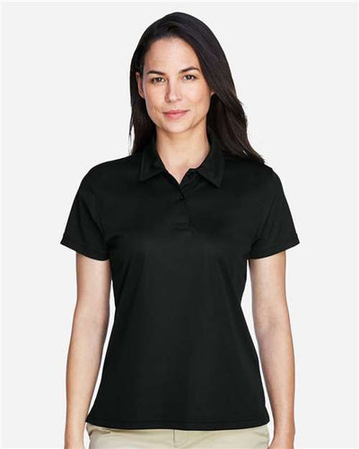 Team 365 TT21W Women's Command Snag Protection Polo - Black - model front