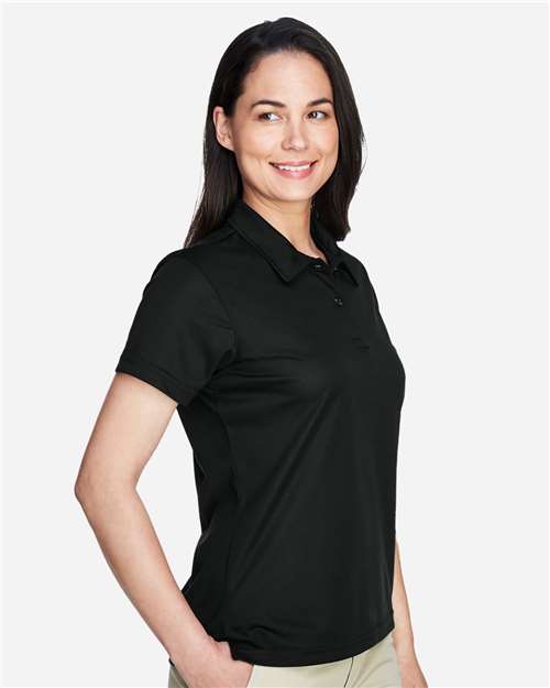 Team 365 TT21W Women's Command Snag Protection Polo - Black - model side