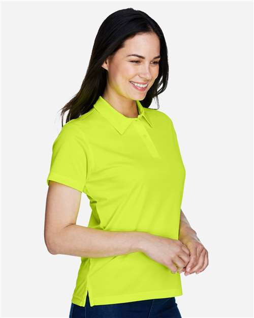 Team 365 TT21W Women's Command Snag Protection Polo - Safety Yellow - model side