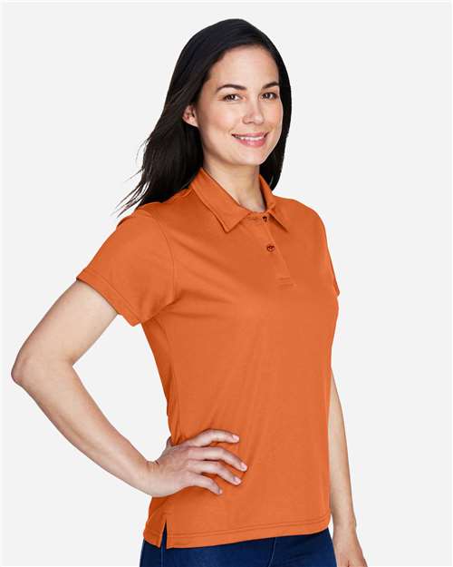 Team 365 TT21W Women's Command Snag Protection Polo - Sport Burnt Orange - model side