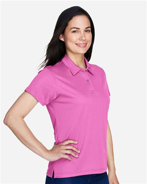 Team 365 TT21W Women's Command Snag Protection Polo - Sport Charity Pink - model side