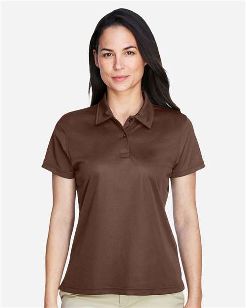 Team 365 TT21W Women's Command Snag Protection Polo - Sport Dark Brown - model front