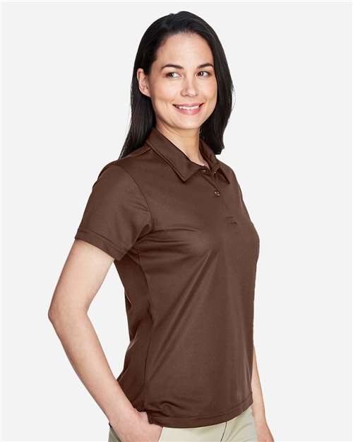 Team 365 TT21W Women's Command Snag Protection Polo - Sport Dark Brown - model side
