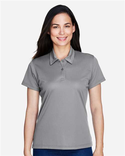 Team 365 TT21W Women's Command Snag Protection Polo - Sport Graphite - model front