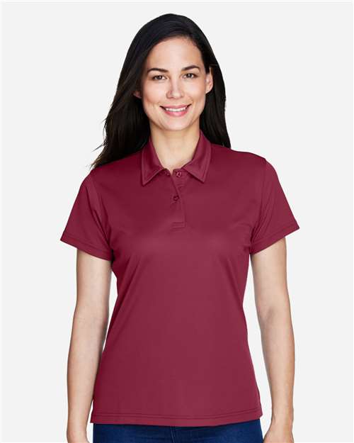 Team 365 TT21W Women's Command Snag Protection Polo - Sport Maroon - model front