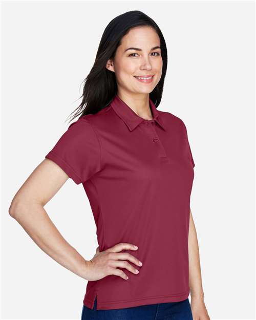 Team 365 TT21W Women's Command Snag Protection Polo - Sport Maroon - model side
