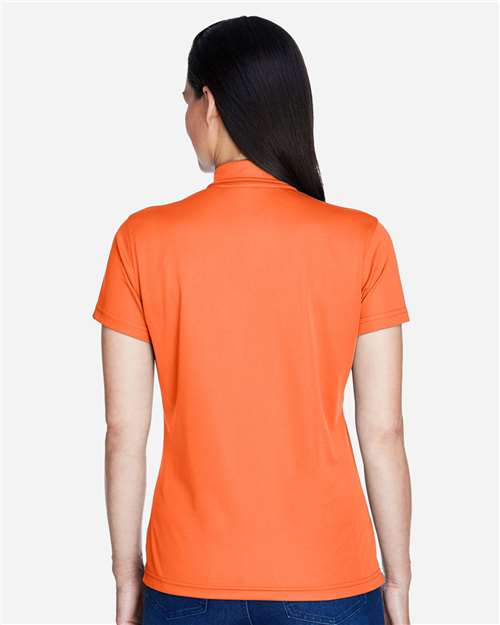 Team 365 TT21W Women's Command Snag Protection Polo - Sport Orange - model back