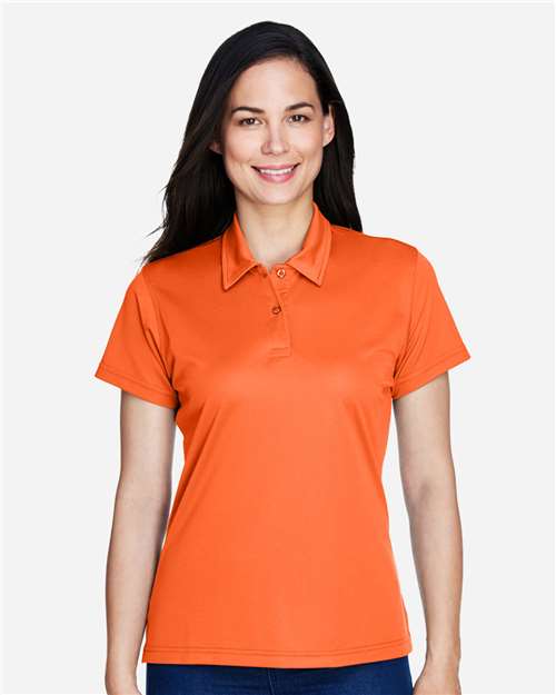 Team 365 TT21W Women's Command Snag Protection Polo - Sport Orange - model front