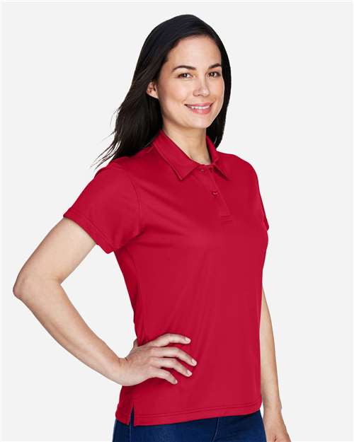 Team 365 TT21W Women's Command Snag Protection Polo - Sport Scarlet Red - model side