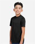 Team 365 TT15Y Youth Zone Performance Mesh T-Shirt - Black - model side