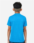 Team 365 TT15Y Youth Zone Performance Mesh T-Shirt - Electric Blue - model back