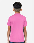 Team 365 TT15Y Youth Zone Performance Mesh T-Shirt - Sport Charity Pink - model back