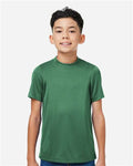 Team 365 TT15Y Youth Zone Performance Mesh T-Shirt - Sport Dark Green - model front