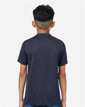Team 365 TT15Y Youth Zone Performance Mesh T-Shirt - Sport Dark Navy - model back