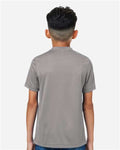 Team 365 TT15Y Youth Zone Performance Mesh T-Shirt - Sport Graphite - model back