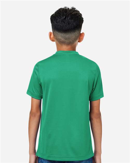 Team 365 TT15Y Youth Zone Performance Mesh T-Shirt - Sport Kelly - model back