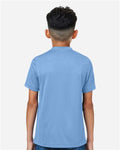 Team 365 TT15Y Youth Zone Performance Mesh T-Shirt - Sport Light Blue - model back