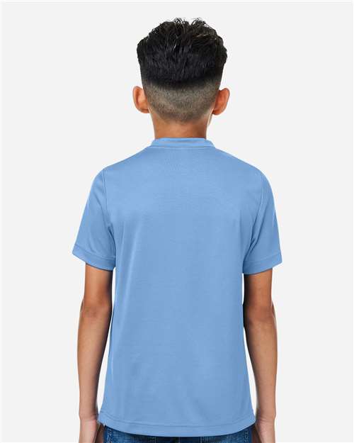 Team 365 TT15Y Youth Zone Performance Mesh T-Shirt - Sport Light Blue - model back