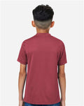 Team 365 TT15Y Youth Zone Performance Mesh T-Shirt - Sport Maroon - model back