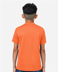 Team 365 TT15Y Youth Zone Performance Mesh T-Shirt - Sport Orange - model back