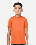 Team 365 TT15Y Youth Zone Performance Mesh T-Shirt - Sport Orange - model front