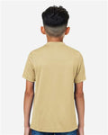 Team 365 TT15Y Youth Zone Performance Mesh T-Shirt - Sport Vegas Gold - model back