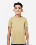 Team 365 TT15Y Youth Zone Performance Mesh T-Shirt - Sport Vegas Gold - model front