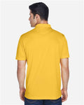 Harriton M315 Men's Polyester Jersey Polo - Gold - model back