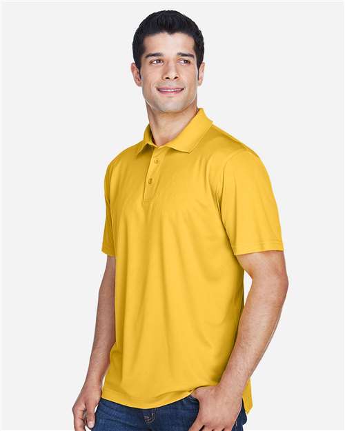 Harriton M315 Men's Polyester Jersey Polo - Gold - model side