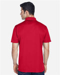Harriton M315 Men's Polyester Jersey Polo - Red - model back